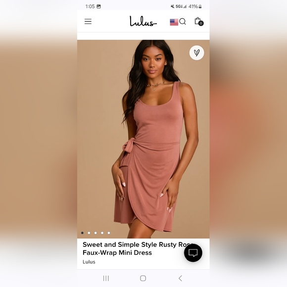 Lulu's Faux Wrap Mini Dress - Picture 5 of 8